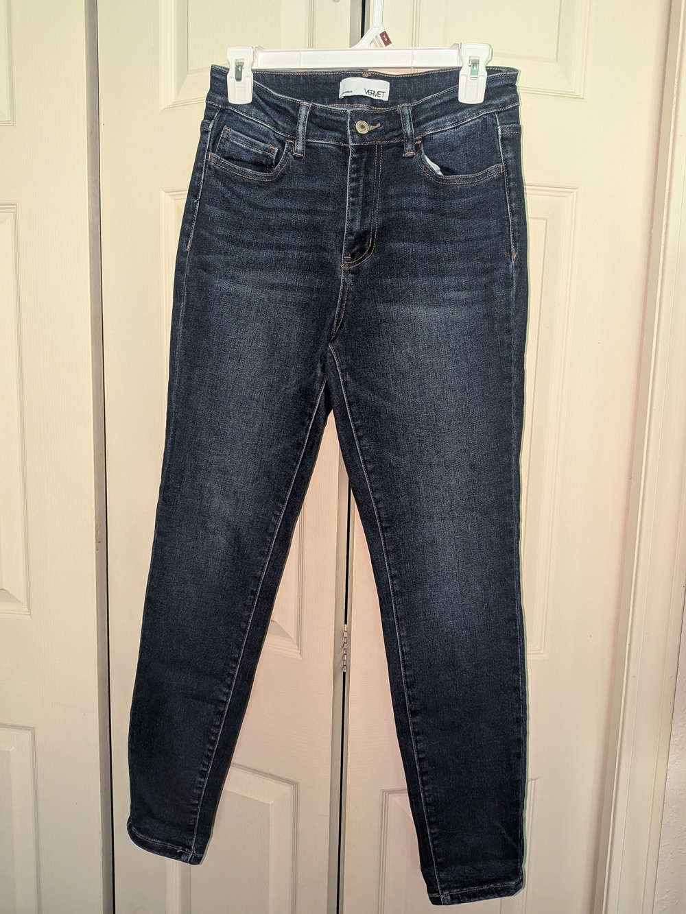 Vervet High-Rise Skinny Jeans — Dark Indigo